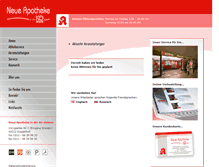 Tablet Screenshot of neue-apotheke-koe-galerie.de